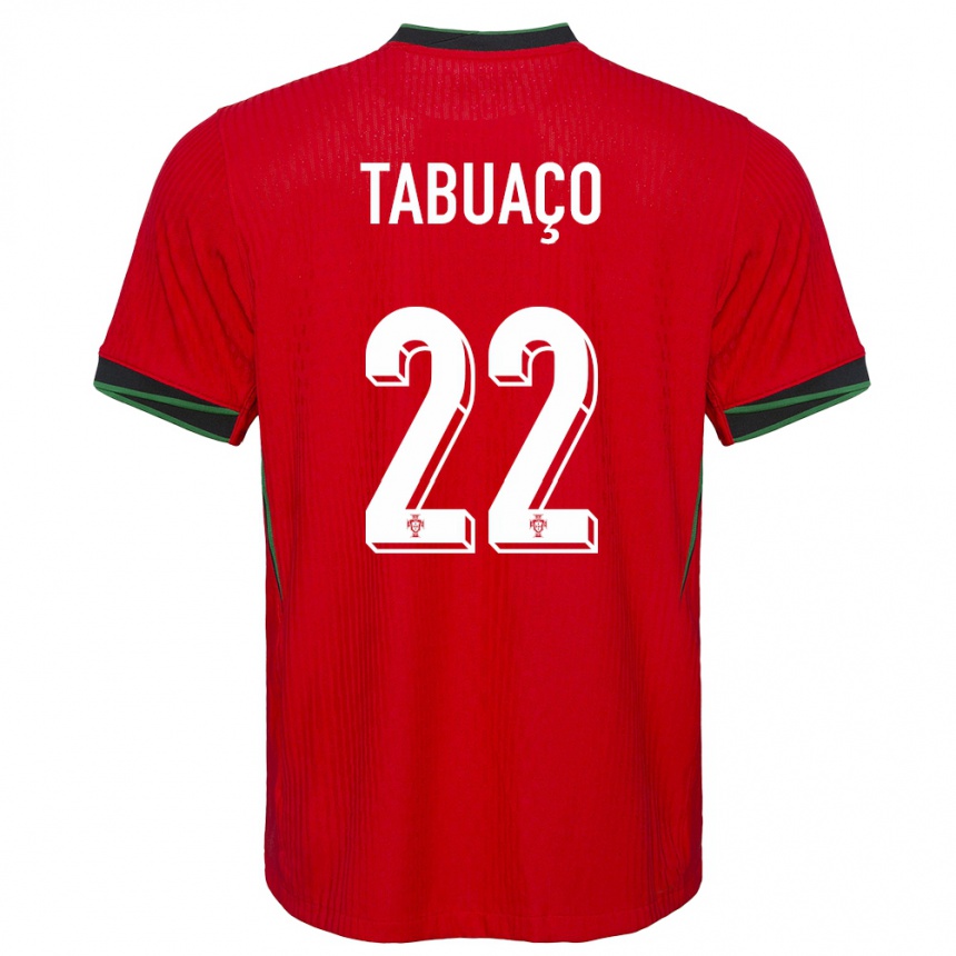 Kids Football Portugal Goncalo Tabuaco #22 Red Home Jersey 24-26 T-Shirt Canada