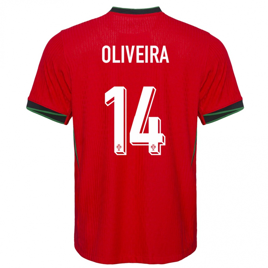 Kids Football Portugal Hugo Oliveira #14 Red Home Jersey 24-26 T-Shirt Canada