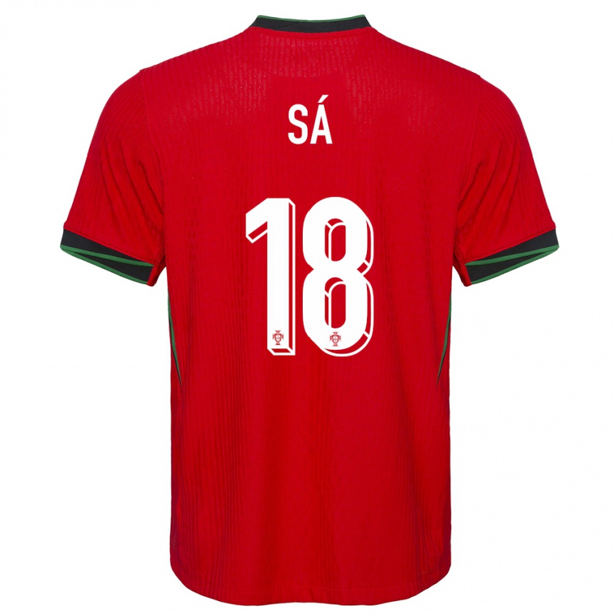 Kids Football Portugal Gustavo Sa #18 Red Home Jersey 24-26 T-Shirt Canada