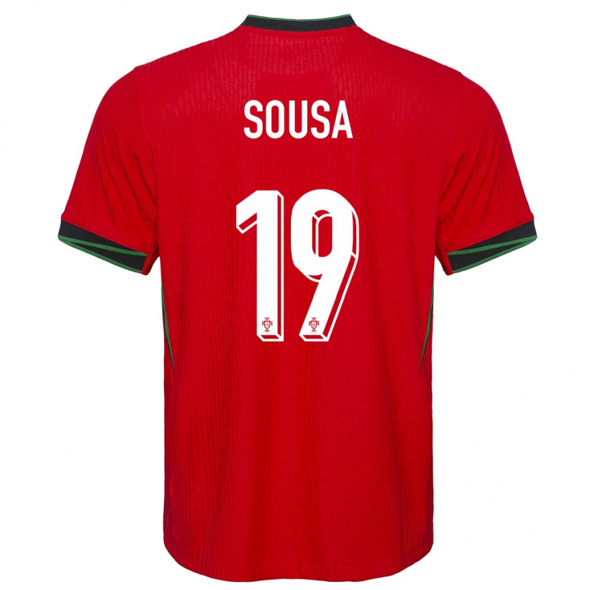 Kids Football Portugal Goncalo Sousa #19 Red Home Jersey 24-26 T-Shirt Canada