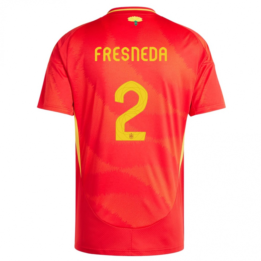 Kids Football Spain Ivan Fresneda #2 Red Home Jersey 24-26 T-Shirt Canada