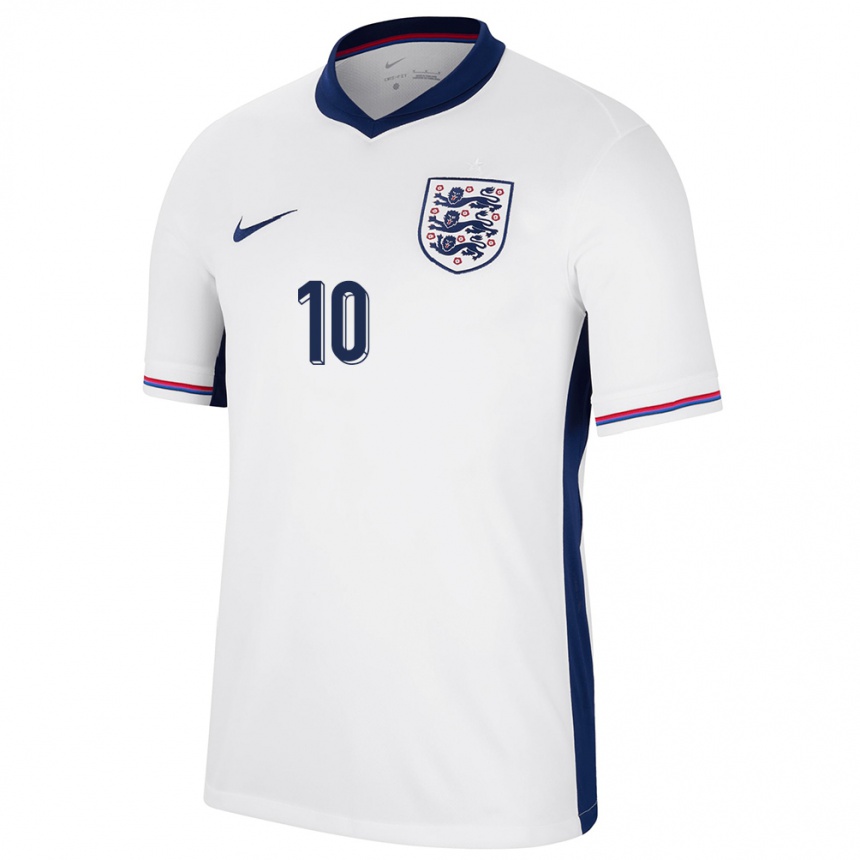 Kids Football England Jude Bellingham #10 White Home Jersey 24-26 T-Shirt Canada