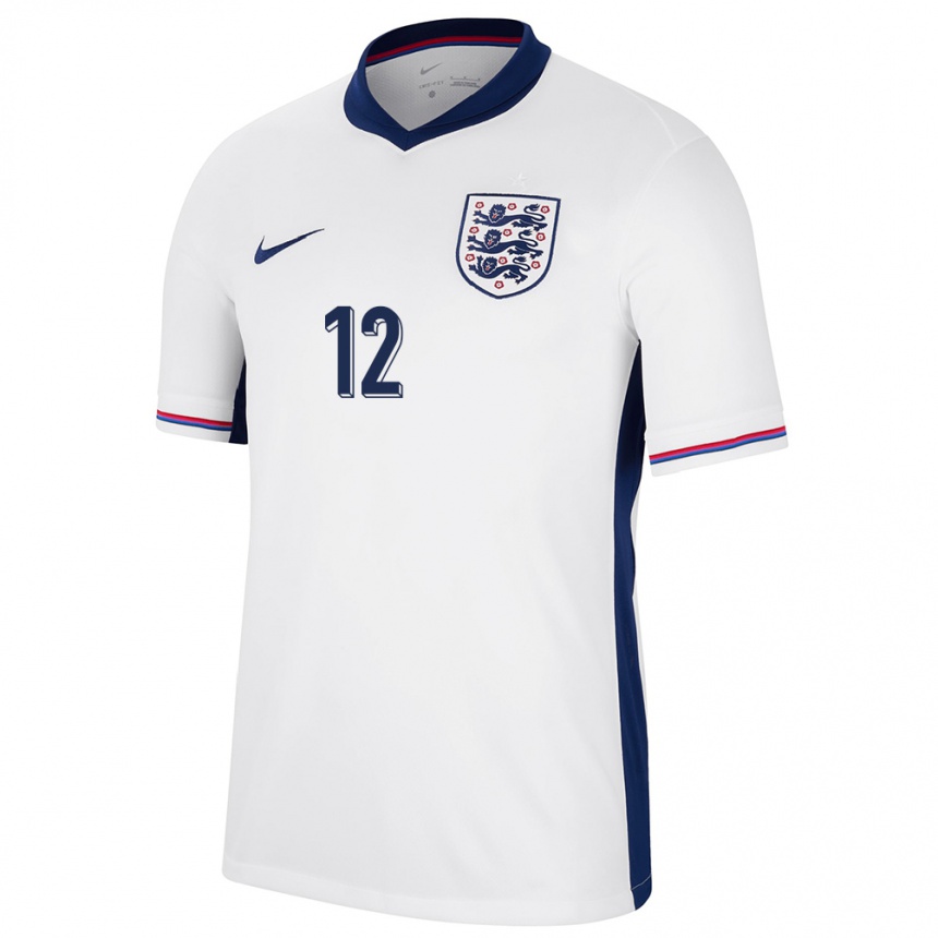 Kids Football England Divin Mubama #12 White Home Jersey 24-26 T-Shirt Canada