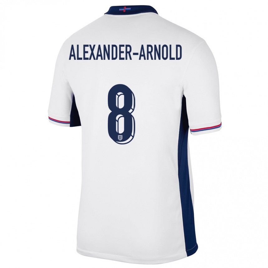 Kids Football England Trent Alexander-Arnold #8 White Home Jersey 24-26 T-Shirt Canada