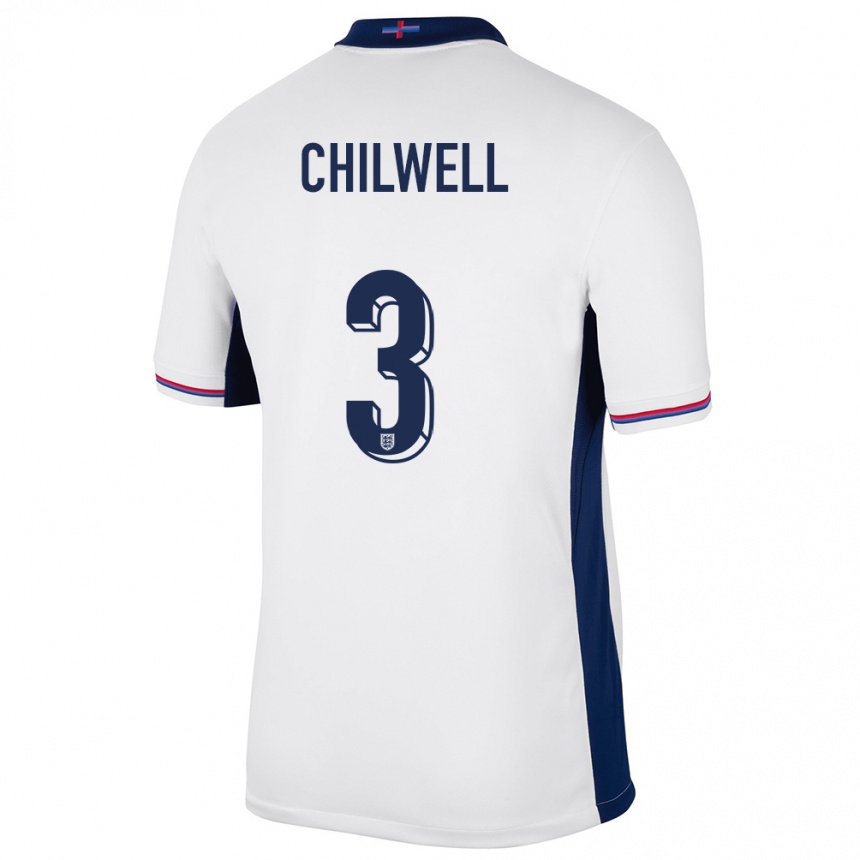 Kids Football England Ben Chilwell #3 White Home Jersey 24-26 T-Shirt Canada