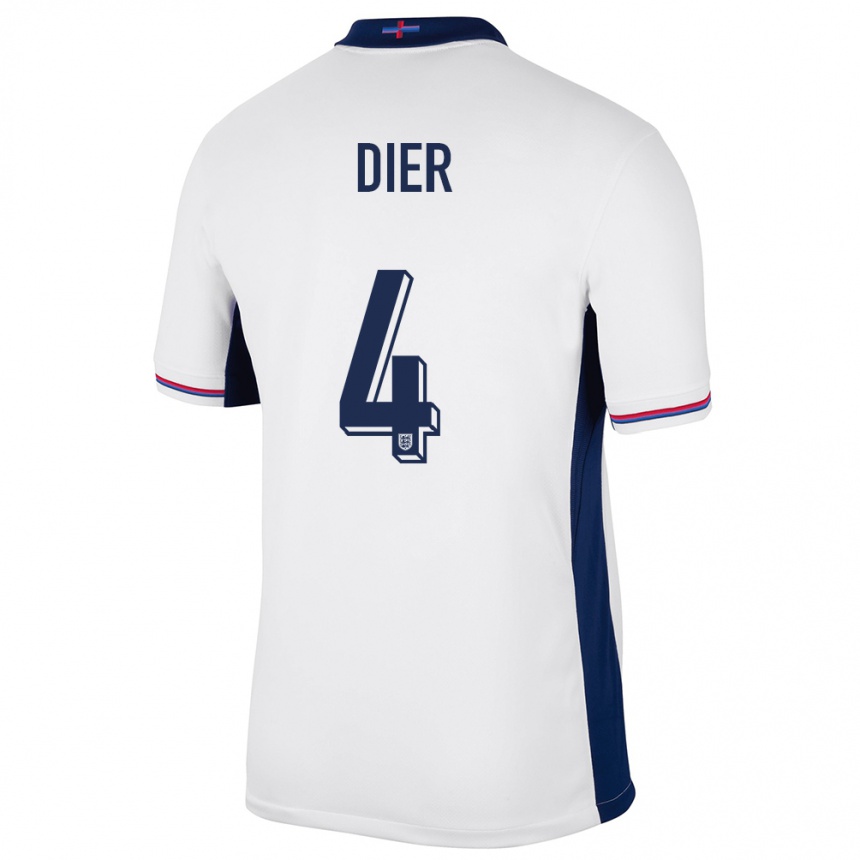 Kids Football England Eric Dier #4 White Home Jersey 24-26 T-Shirt Canada