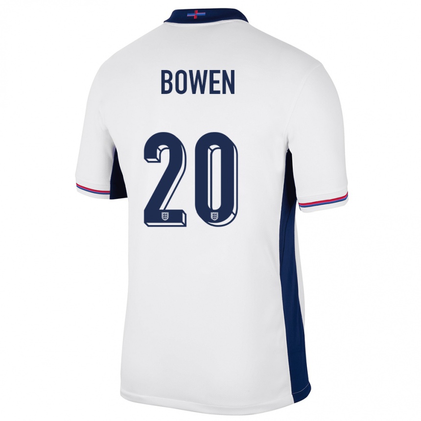 Kids Football England Jarrod Bowen #20 White Home Jersey 24-26 T-Shirt Canada