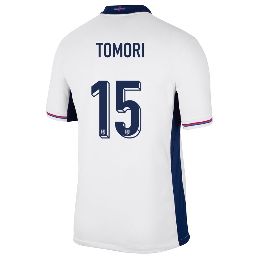 Kids Football England Fikayo Tomori #15 White Home Jersey 24-26 T-Shirt Canada