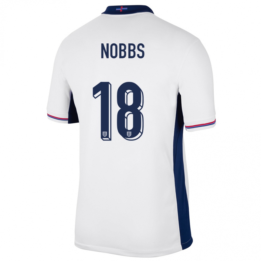 Kids Football England Jordan Nobbs #18 White Home Jersey 24-26 T-Shirt Canada