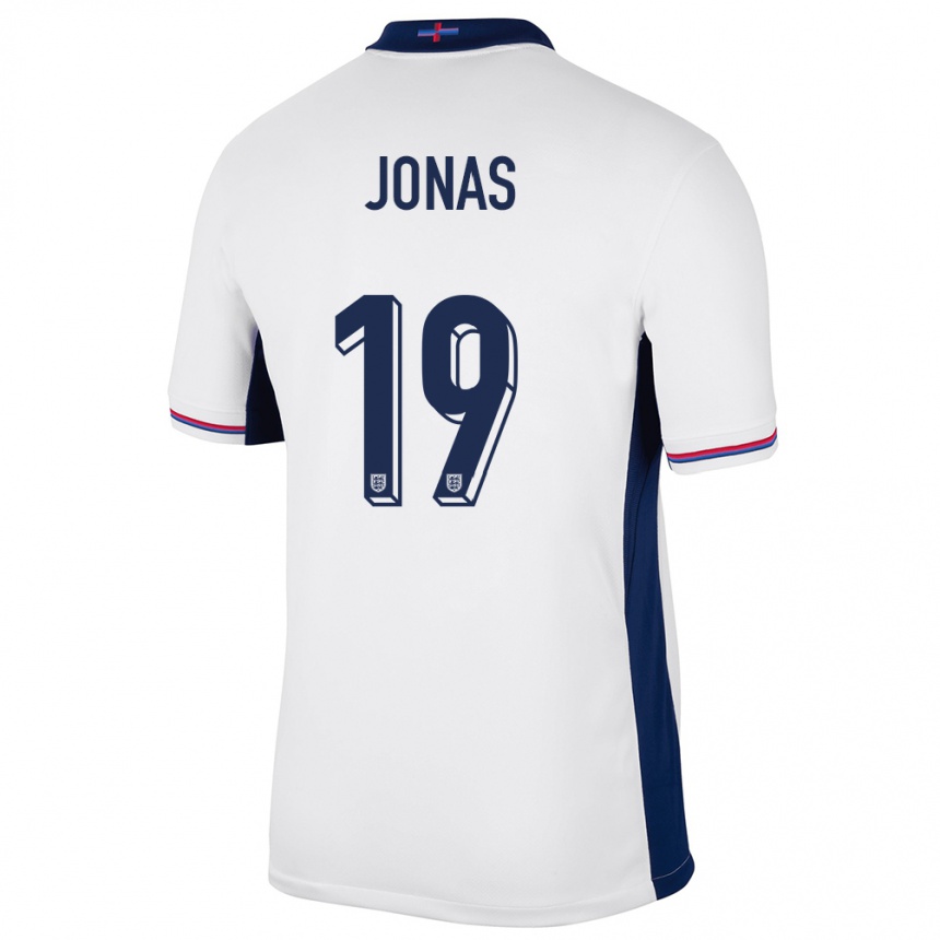 Kids Football England Lee Jonas #19 White Home Jersey 24-26 T-Shirt Canada