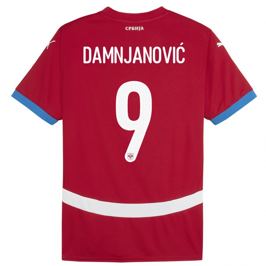 Kids Football Serbia Jovana Damnjanovic #9 Red Home Jersey 24-26 T-Shirt Canada