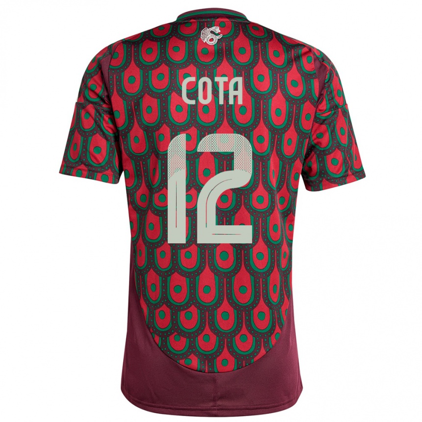 Kids Football Mexico Rodolfo Cota #12 Maroon Home Jersey 24-26 T-Shirt Canada