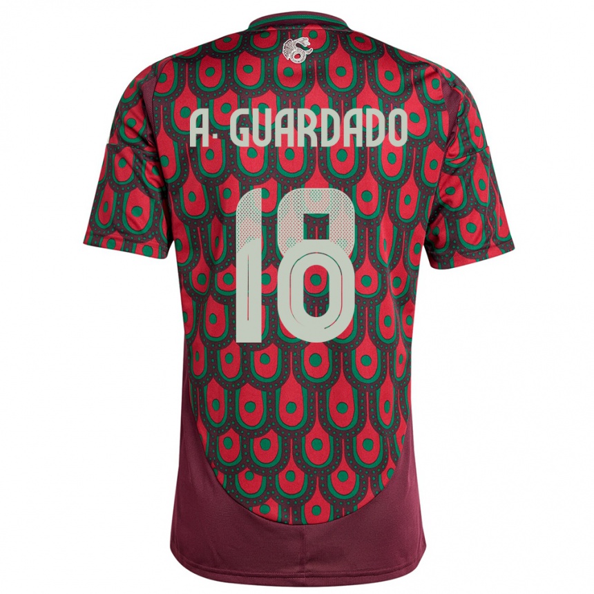 Kids Football Mexico Andres Guardado #18 Maroon Home Jersey 24-26 T-Shirt Canada