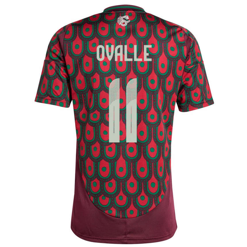 Kids Football Mexico Lizbeth Ovalle #11 Maroon Home Jersey 24-26 T-Shirt Canada