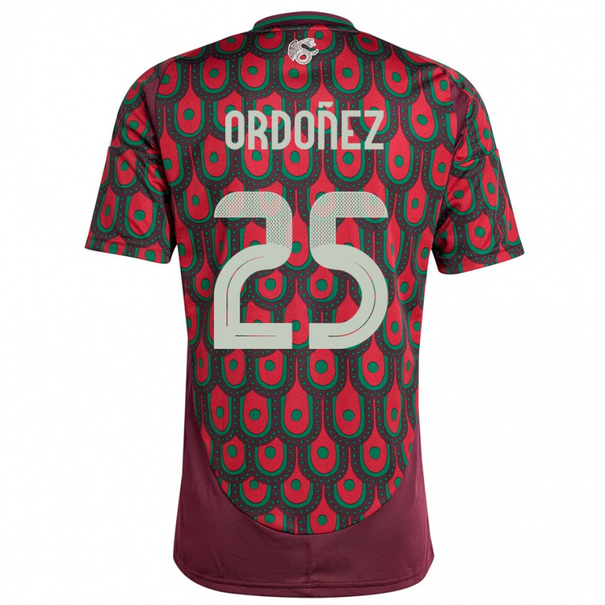 Kids Football Mexico Diana Ordonez #25 Maroon Home Jersey 24-26 T-Shirt Canada