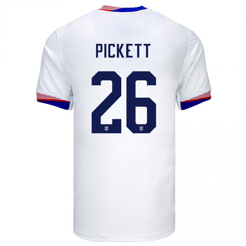 Kids Football United States Carson Pickett #26 White Home Jersey 24-26 T-Shirt Canada