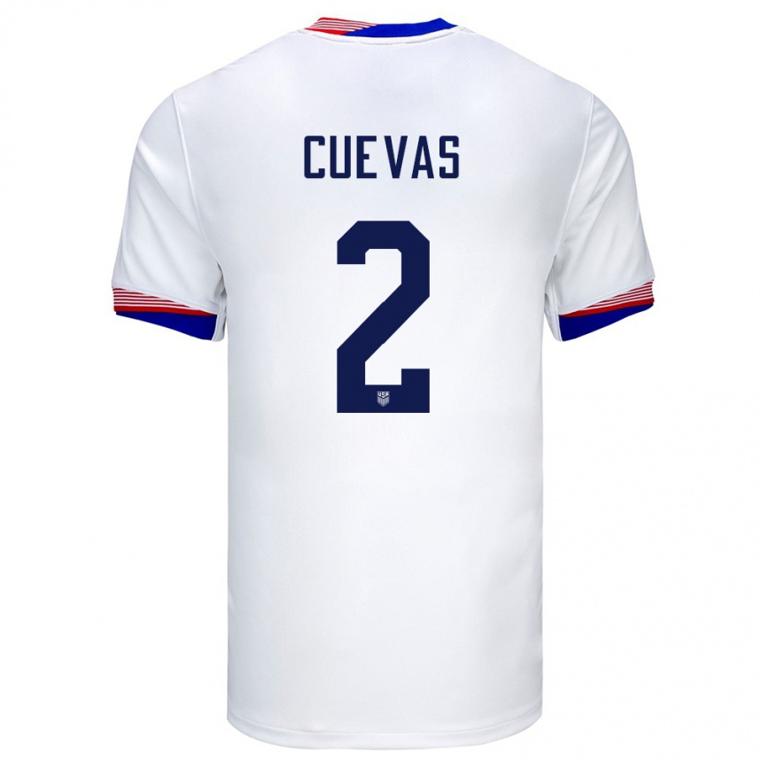 Kids Football United States Mauricio Cuevas #2 White Home Jersey 24-26 T-Shirt Canada