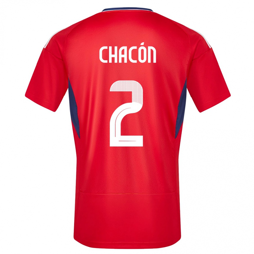 Kids Football Costa Rica Daniel Chacon #2 Red Home Jersey 24-26 T-Shirt Canada