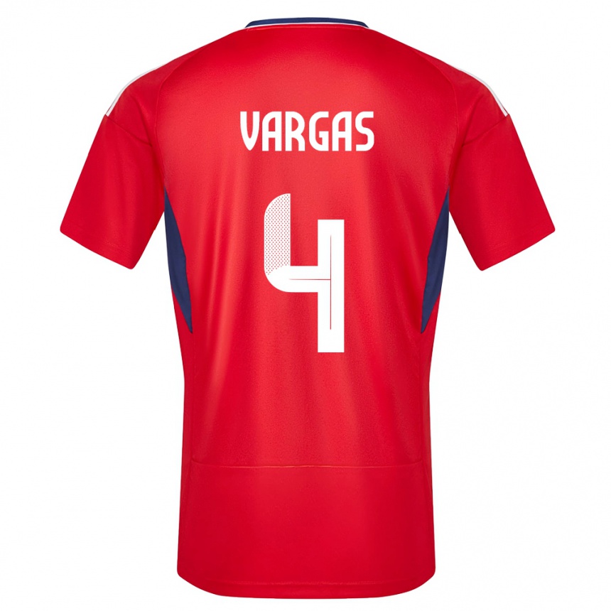 Kids Football Costa Rica Juan Pablo Vargas #4 Red Home Jersey 24-26 T-Shirt Canada