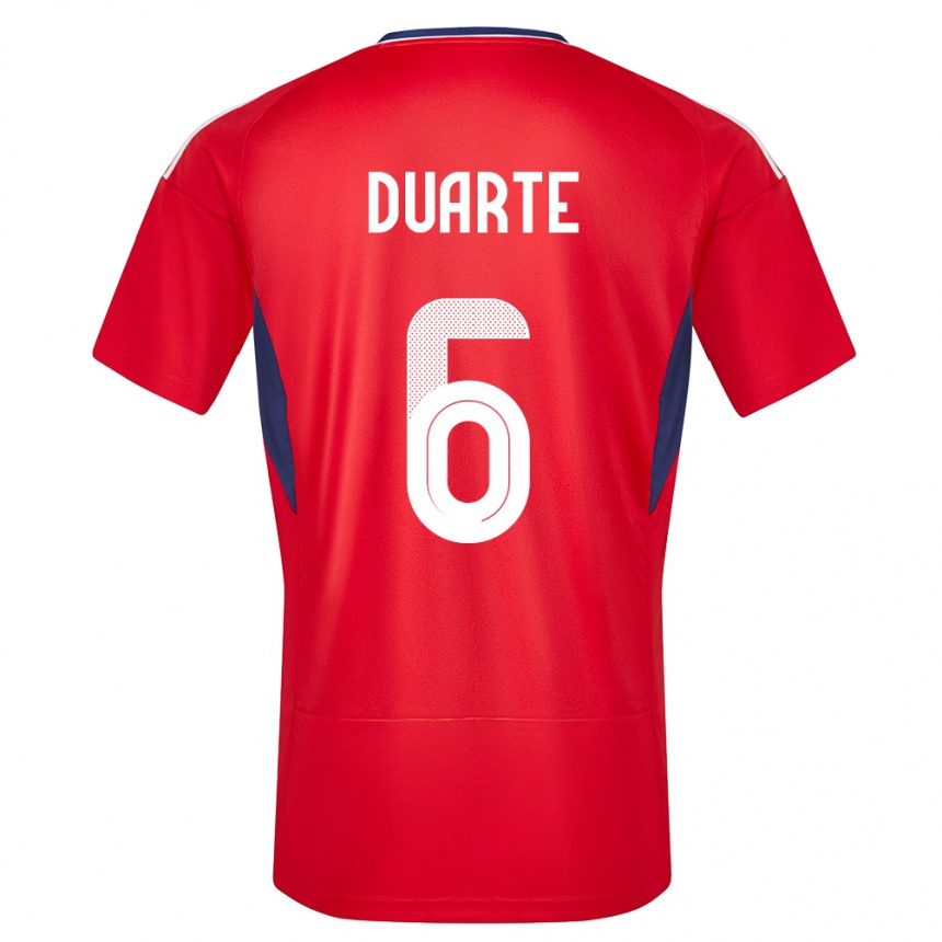 Kids Football Costa Rica Oscar Duarte #6 Red Home Jersey 24-26 T-Shirt Canada