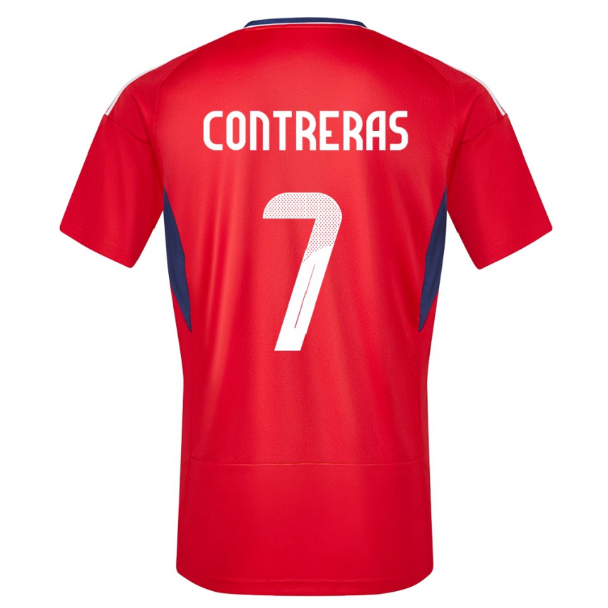 Kids Football Costa Rica Anthony Contreras #7 Red Home Jersey 24-26 T-Shirt Canada