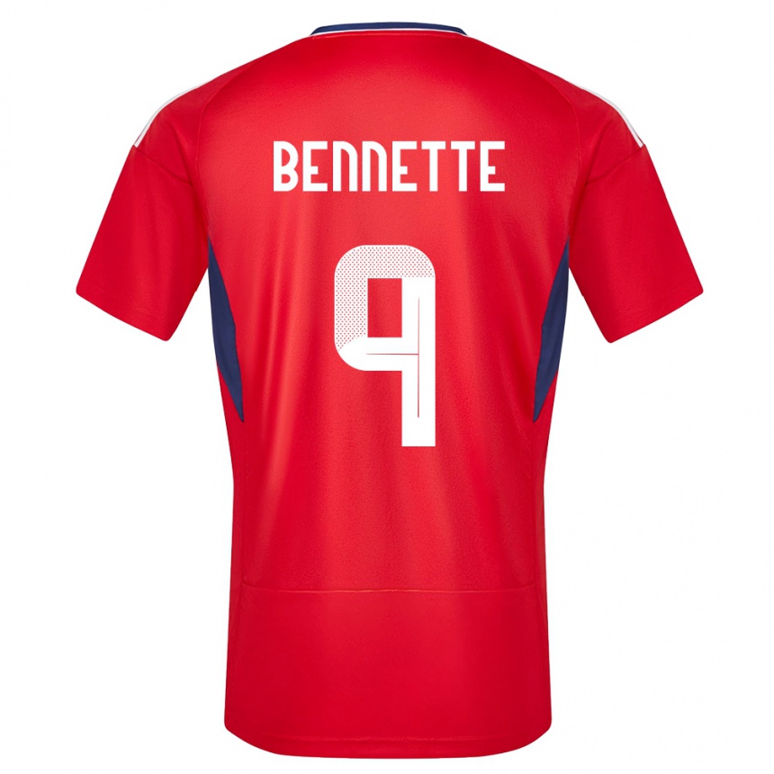 Kids Football Costa Rica Jewison Bennette #9 Red Home Jersey 24-26 T-Shirt Canada