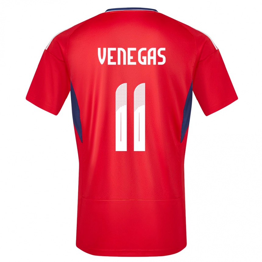 Kids Football Costa Rica Johan Venegas #11 Red Home Jersey 24-26 T-Shirt Canada