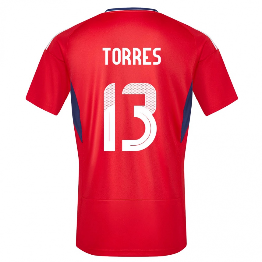 Kids Football Costa Rica Gerson Torres #13 Red Home Jersey 24-26 T-Shirt Canada