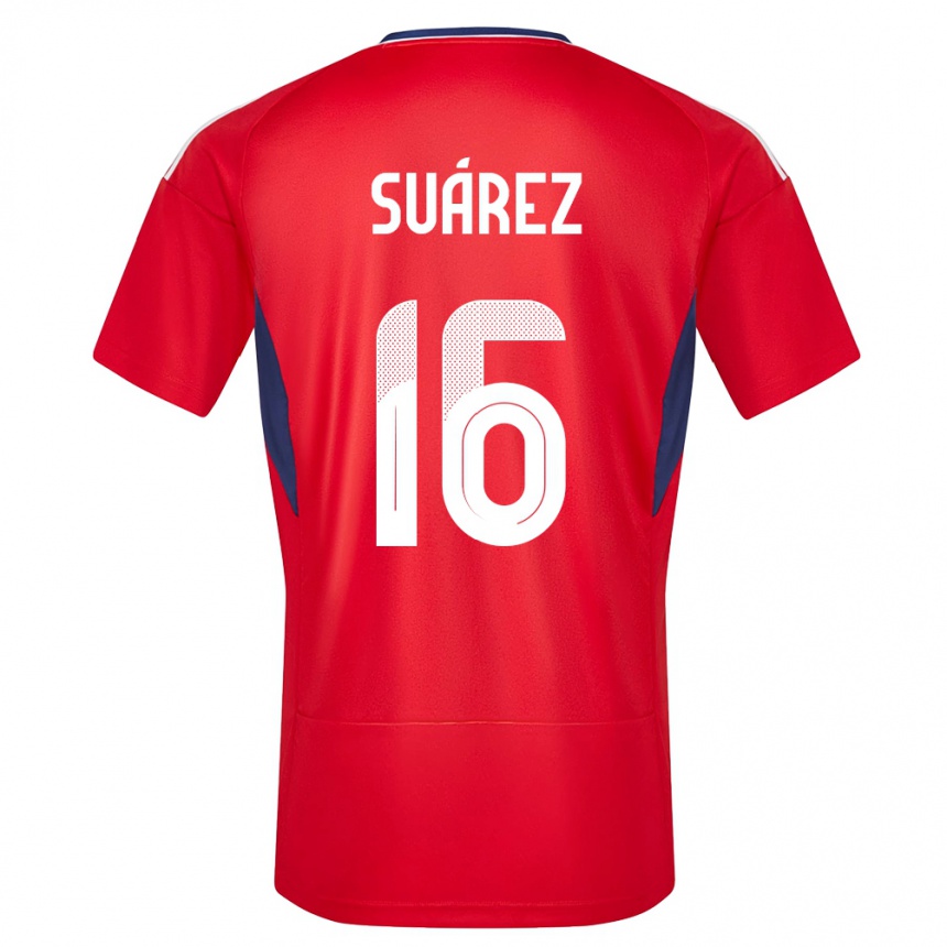 Kids Football Costa Rica Aaron Suarez #16 Red Home Jersey 24-26 T-Shirt Canada