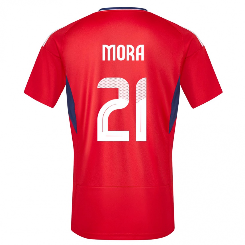 Kids Football Costa Rica Carlos Mora #21 Red Home Jersey 24-26 T-Shirt Canada