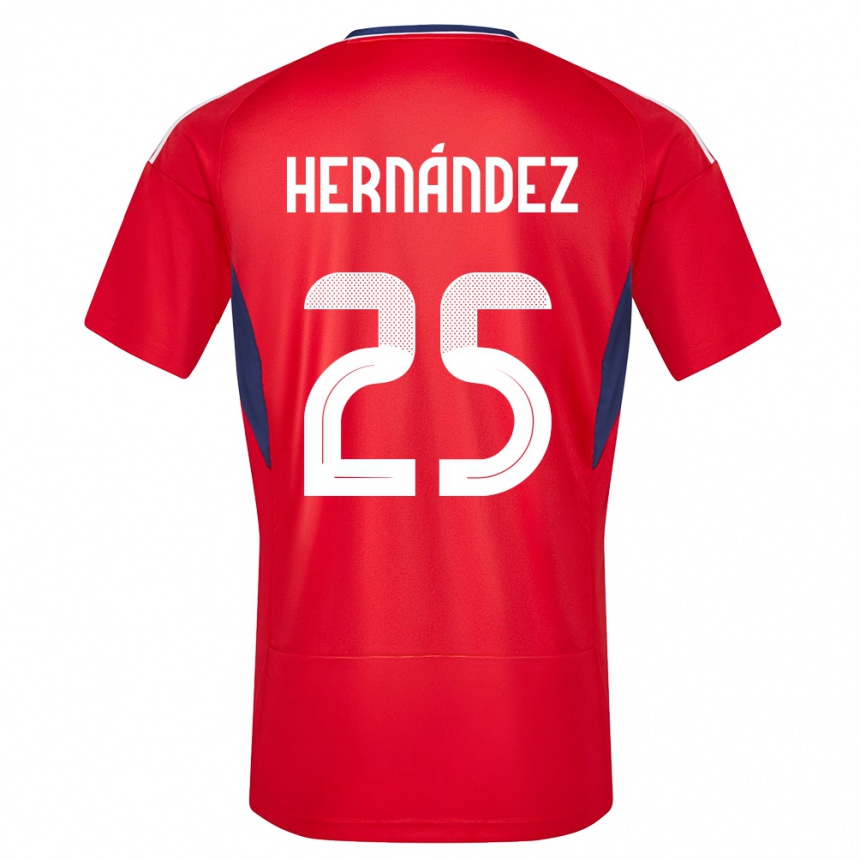 Kids Football Costa Rica Anthony Hernandez #25 Red Home Jersey 24-26 T-Shirt Canada