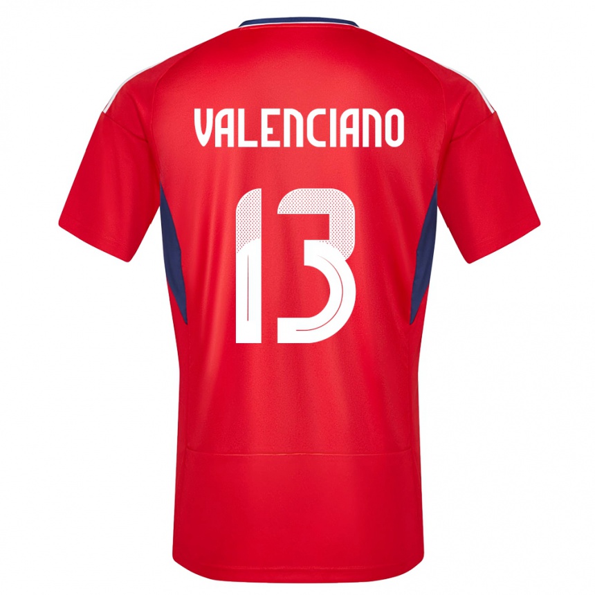 Kids Football Costa Rica Emilie Valenciano #13 Red Home Jersey 24-26 T-Shirt Canada