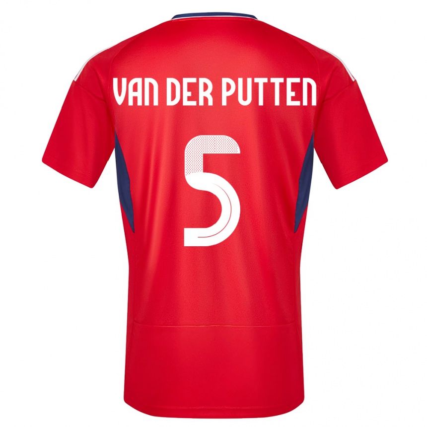 Kids Football Costa Rica Santiago Van Der Putten #5 Red Home Jersey 24-26 T-Shirt Canada