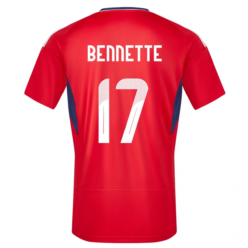 Kids Football Costa Rica Jewison Bennette #17 Red Home Jersey 24-26 T-Shirt Canada