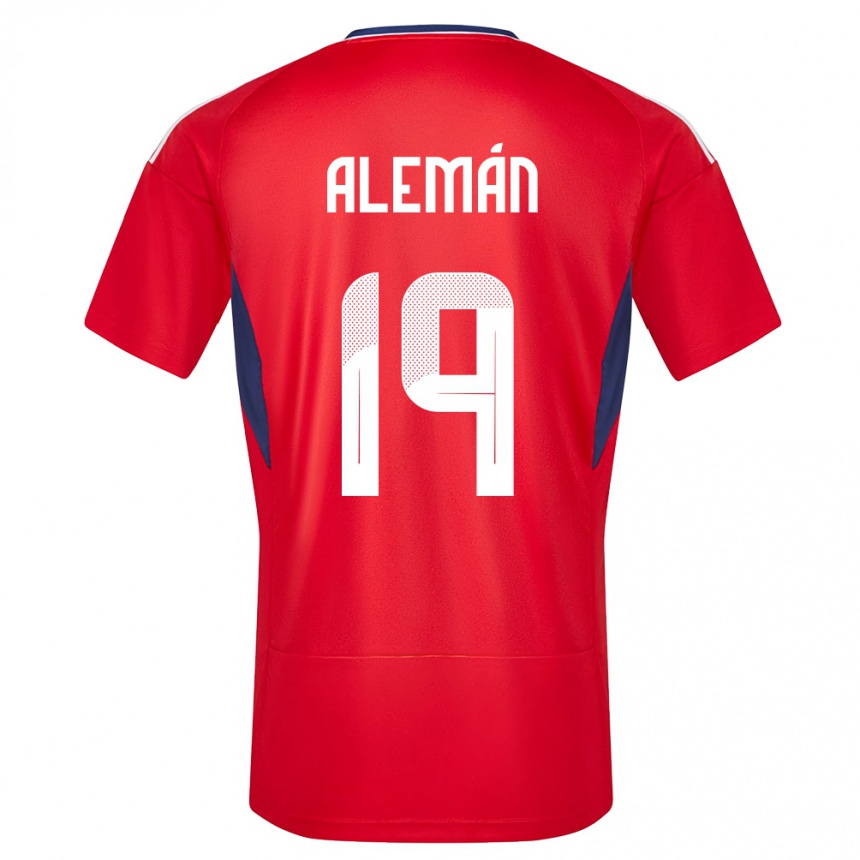 Kids Football Costa Rica Fabricio Aleman #19 Red Home Jersey 24-26 T-Shirt Canada