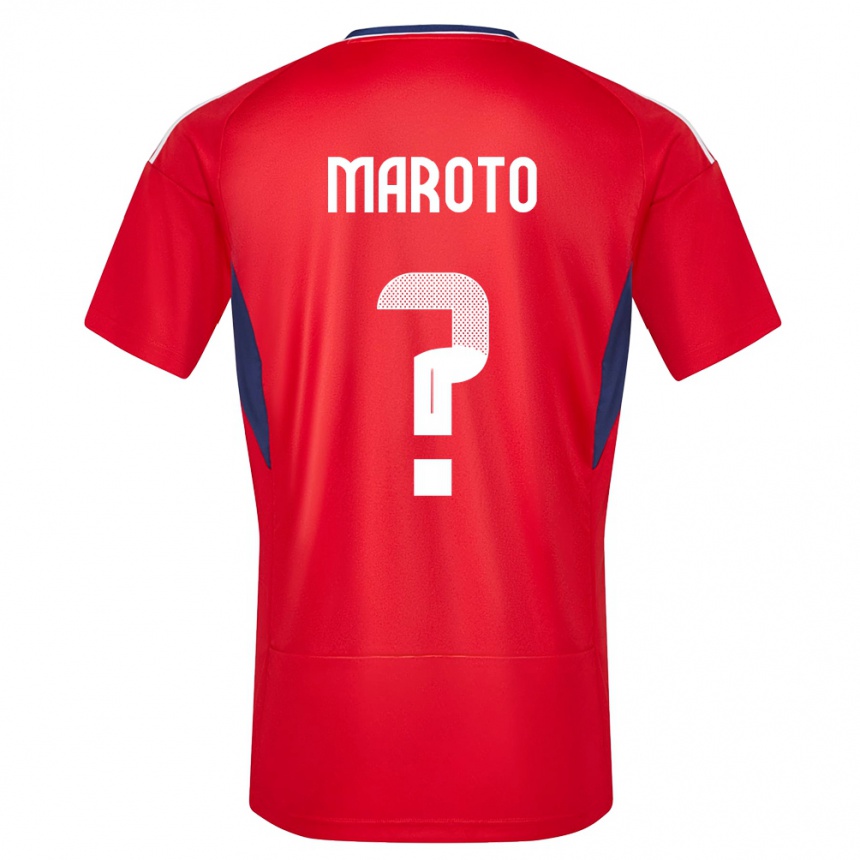 Kids Football Costa Rica Victor Maroto #0 Red Home Jersey 24-26 T-Shirt Canada