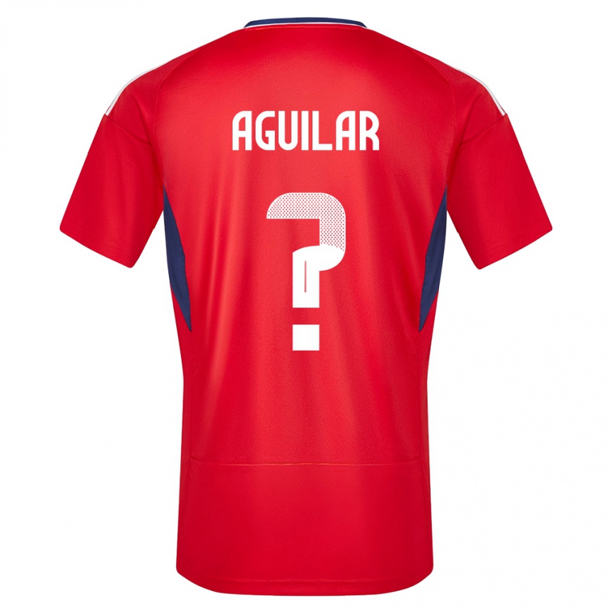 Kids Football Costa Rica Deylan Aguilar #0 Red Home Jersey 24-26 T-Shirt Canada