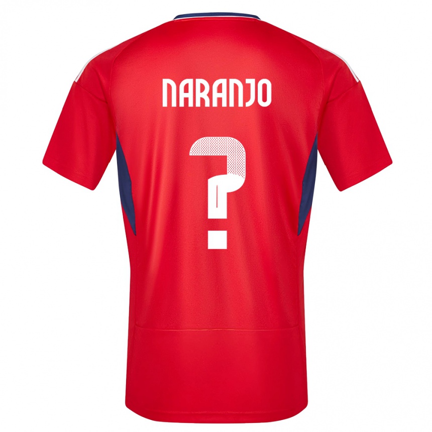 Kids Football Costa Rica Andry Naranjo #0 Red Home Jersey 24-26 T-Shirt Canada