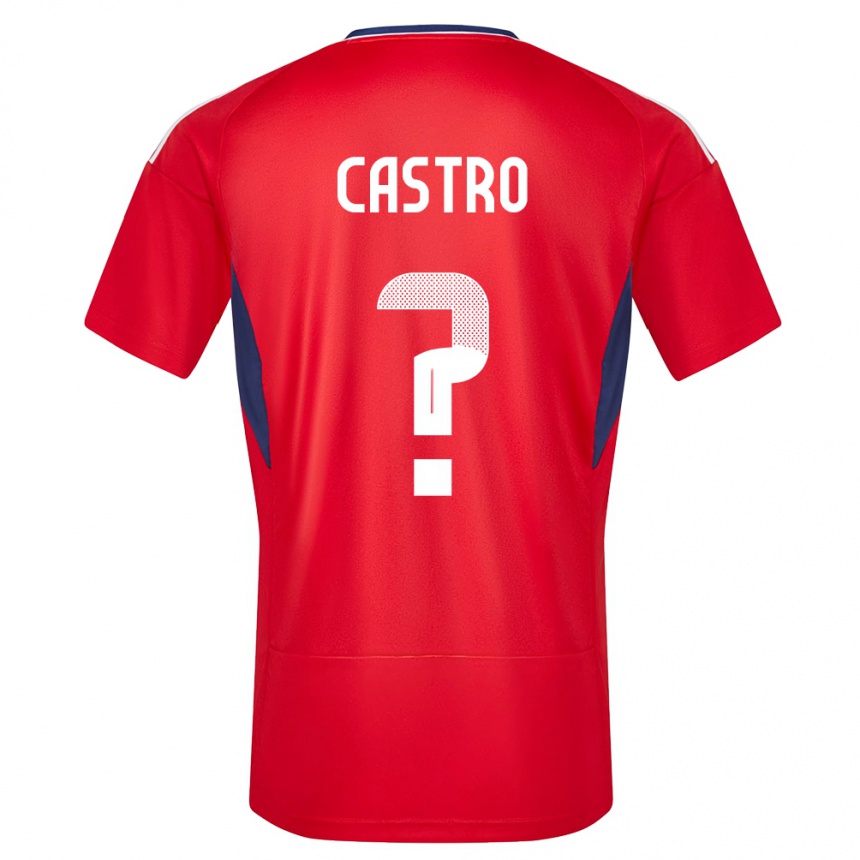 Kids Football Costa Rica Mathias Castro #0 Red Home Jersey 24-26 T-Shirt Canada