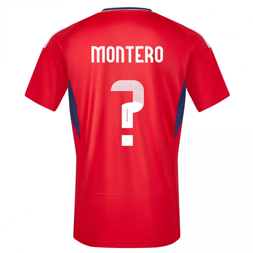 Kids Football Costa Rica Claudio Montero #0 Red Home Jersey 24-26 T-Shirt Canada