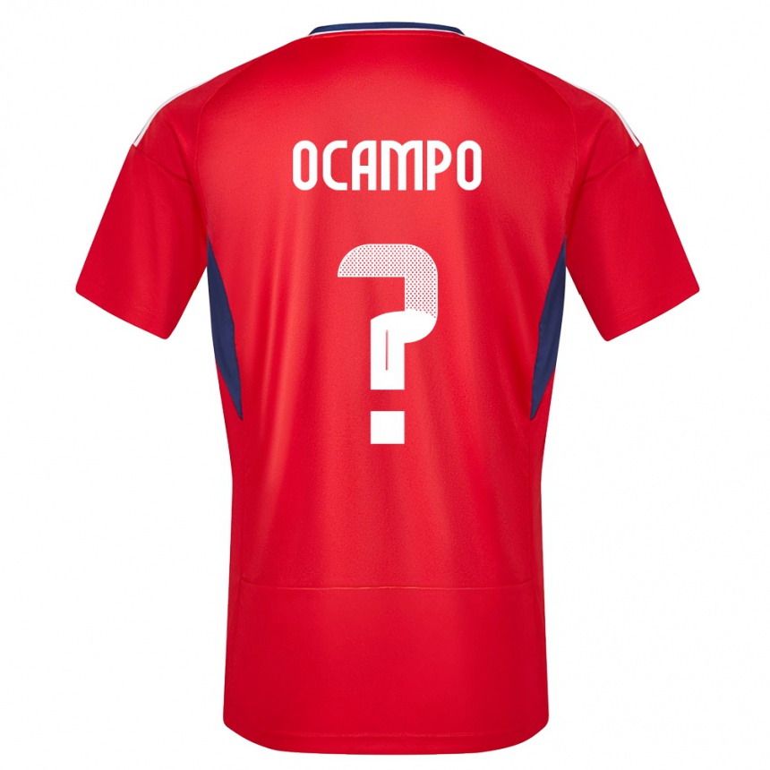 Kids Football Costa Rica Benjamin Ocampo #0 Red Home Jersey 24-26 T-Shirt Canada