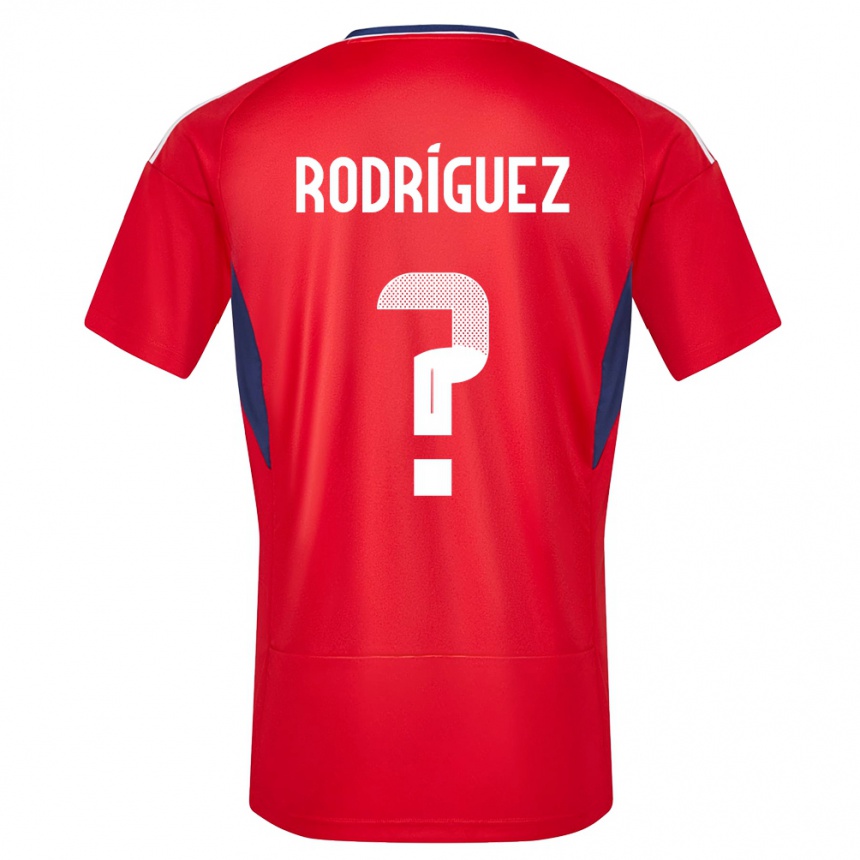 Kids Football Costa Rica Bradley Rodriguez #0 Red Home Jersey 24-26 T-Shirt Canada