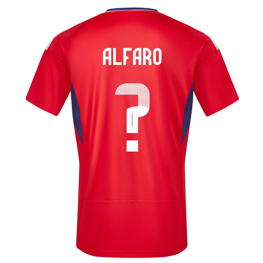 Kids Football Costa Rica Juan Alfaro #0 Red Home Jersey 24-26 T-Shirt Canada