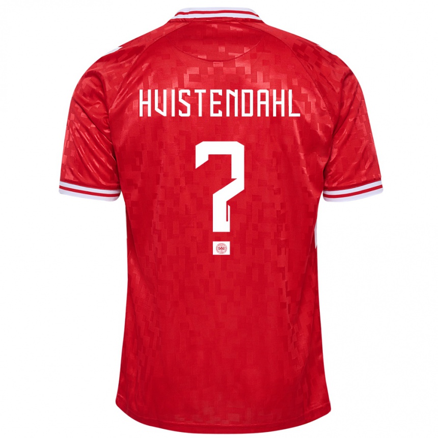 Kids Football Denmark Johan Hvistendahl #0 Red Home Jersey 24-26 T-Shirt Canada