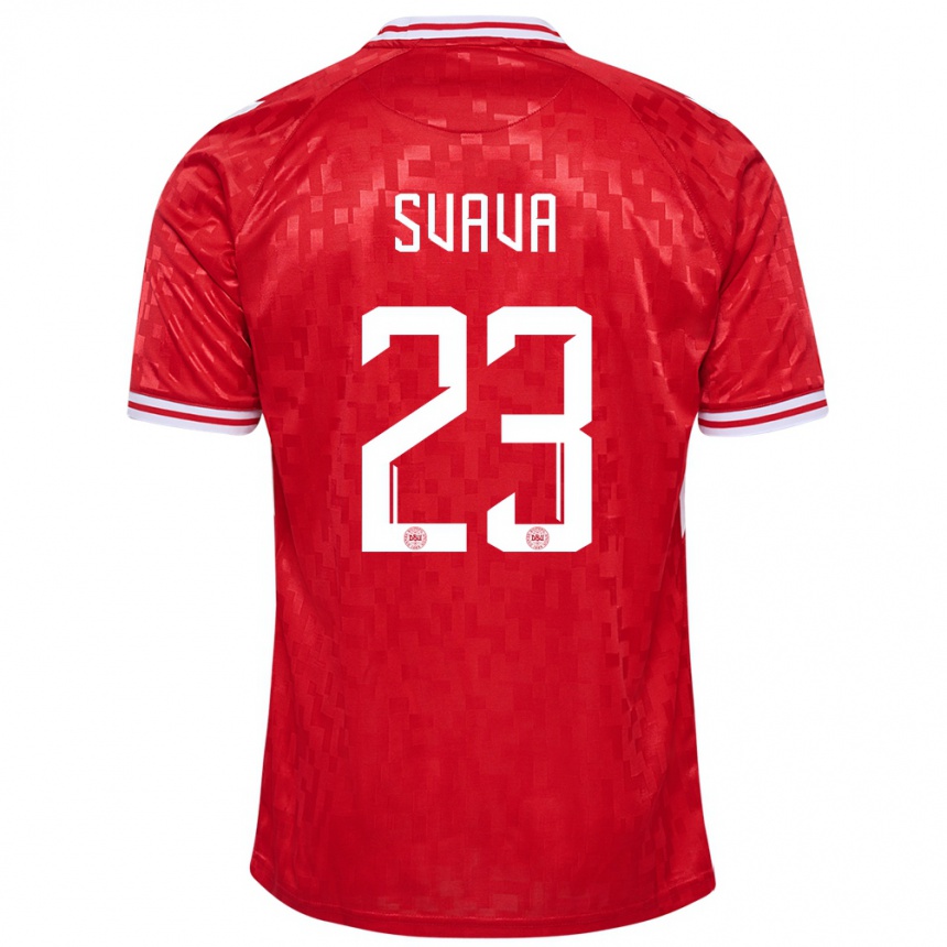 Kids Football Denmark Sofie Svava #23 Red Home Jersey 24-26 T-Shirt Canada