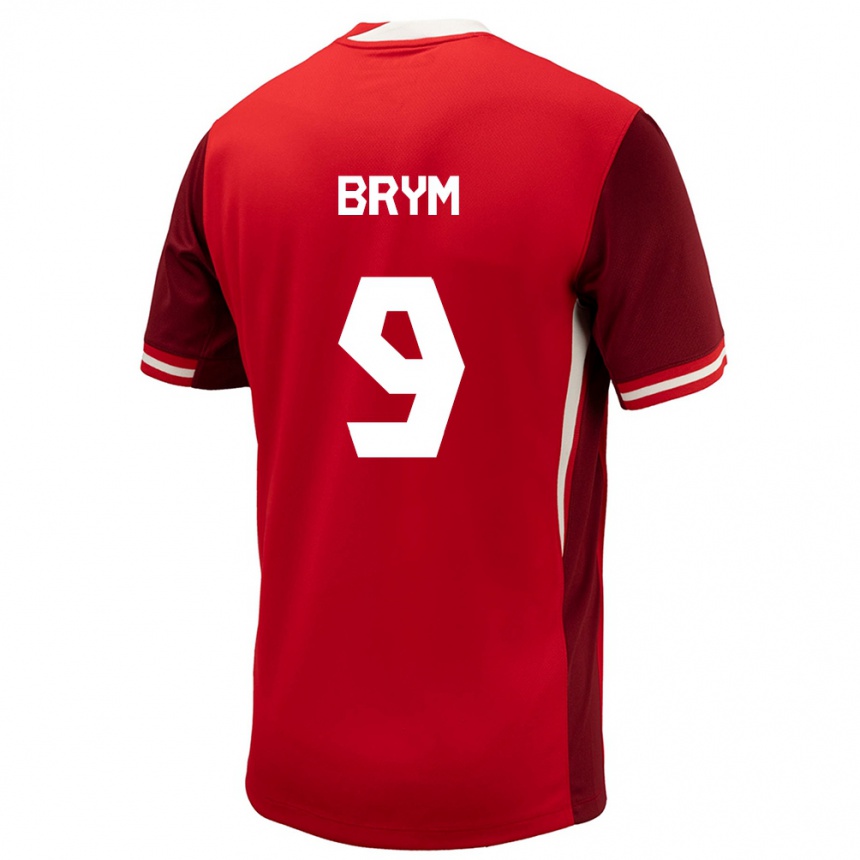 Kids Football Canada Charles Andreas Brym #9 Red Home Jersey 24-26 T-Shirt Canada