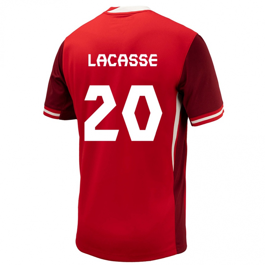 Kids Football Canada Cloe Lacasse #20 Red Home Jersey 24-26 T-Shirt Canada