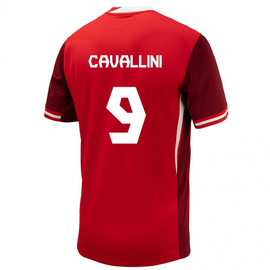 Kids Football Canada Lucas Cavallini #9 Red Home Jersey 24-26 T-Shirt Canada