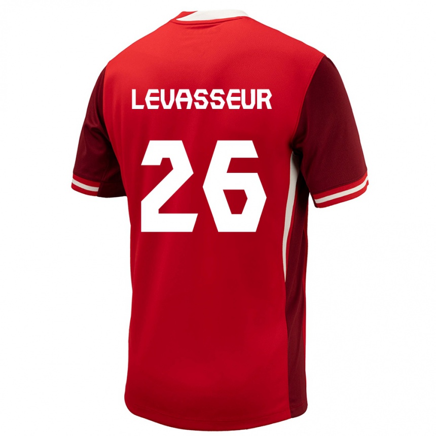 Kids Football Canada Marie Levasseur #26 Red Home Jersey 24-26 T-Shirt Canada