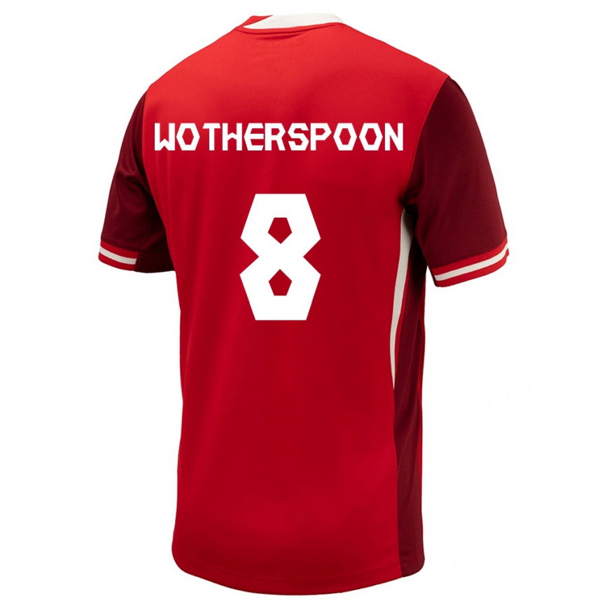 Kids Football Canada David Wotherspoon #8 Red Home Jersey 24-26 T-Shirt Canada